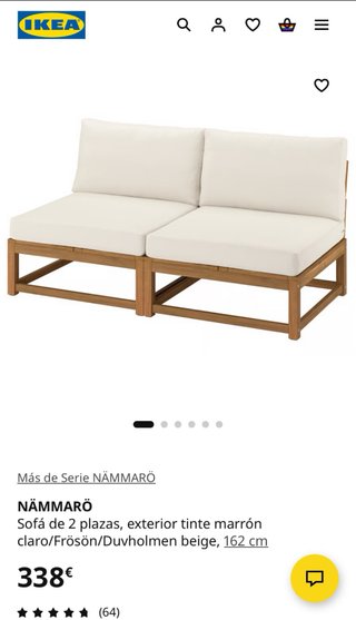 Sofá Exterior Ikea äpplarö-NÄMMARÖ