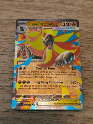 Carta Pokémon Mega-Pyroar EX 340 PS