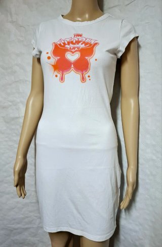 Abito H&M estivo arancione e bianco