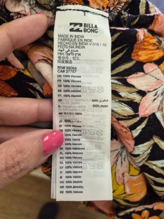Abito donna Billabong floreale taglia L