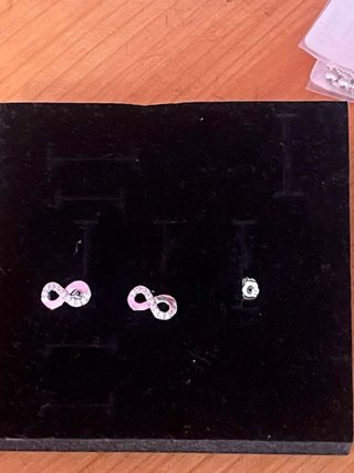 Pendientes Infinito Circonitas Plata Ley