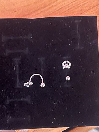 Pendientes Plata Semicircular Luna y Bolas