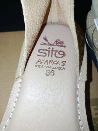 Abarcas Menorquinas PIEL Sito  Talla 36 NUEVA