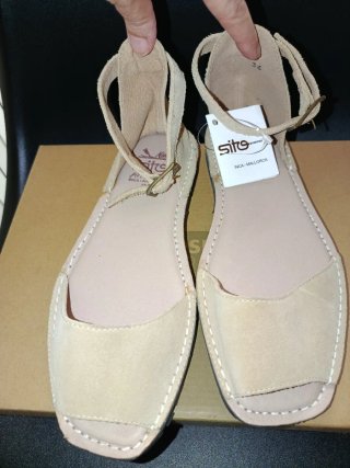 Abarcas Menorquinas PIEL Sito  Talla 36 NUEVA