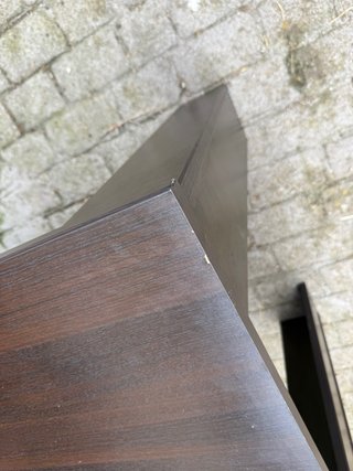 Mesa de comedor madera oscura