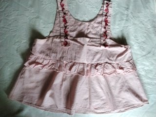 Blusa Zara bordada roja