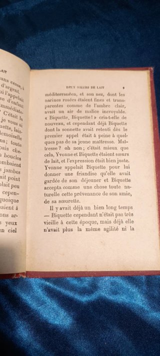 Deux Soeurs de Lait Libro Antiguo Francés Ilustrad
