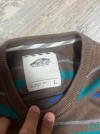 Jersey Vans Rayas Marrón Talla L