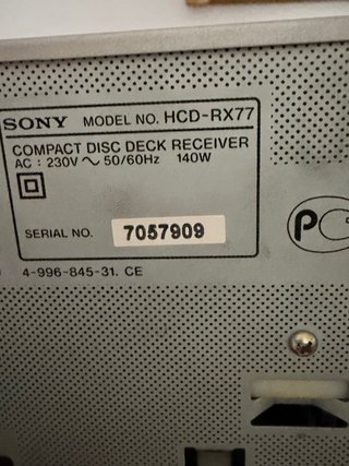Minicadena Sony