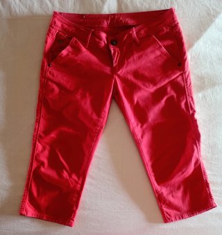 Lois Jeans Vintage 90's/Capri Denim Rojo/W30 o 38.