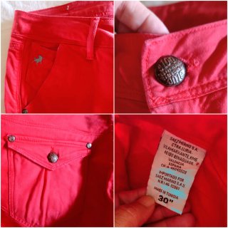 Lois Jeans Vintage 90's/Capri Denim Rojo/W30 o 38.