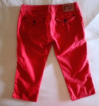 Lois Jeans Vintage 90's/Capri Denim Rojo/W30 o 38.