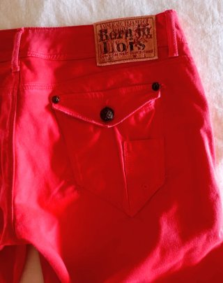 Lois Jeans Vintage 90's/Capri Denim Rojo/W30 o 38.
