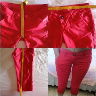 Lois Jeans Vintage 90's/Capri Denim Rojo/W30 o 38.