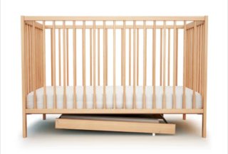 Cambiador para cuna de madera