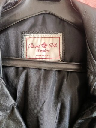 Chaqueta de Piel Angel's Hill Negra Talla xxl
