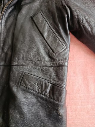 Chaqueta de Piel Angel's Hill Negra Talla xxl