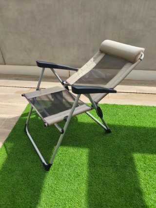 Silla camping Quechua plegable y reclinable
