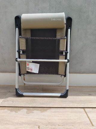 Silla camping Quechua plegable y reclinable