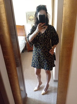 Vestido Mango Talla XS Piñas