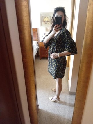 Vestido Mango Talla XS Piñas