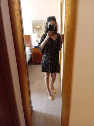 Vestido Mango Talla XS Piñas
