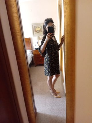 Vestido Mango Talla XS Piñas