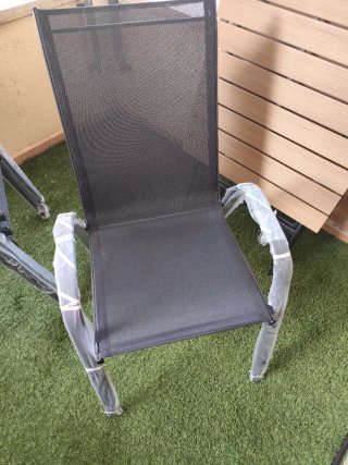 4 Sillas Terraza Apilables JYSK Nuevas