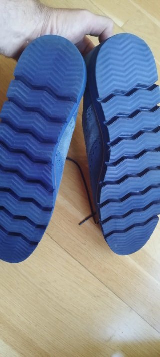 Zapatos de piel hombre azul