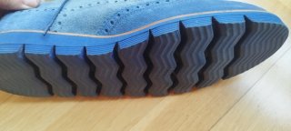 Zapatos de piel hombre azul