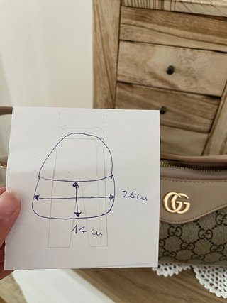 Borsa a spalla stile luxury beige monogram