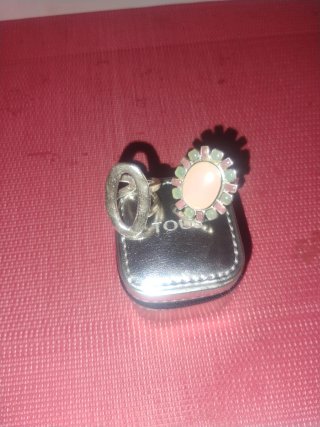 Anillos Tous Plata y Piedra Rosa