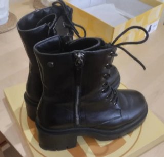 Botas NYC Mujer Talla 39 Negras