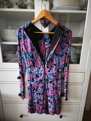 Vestito Zara a maniche lunghe con stampa floreale