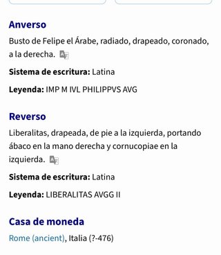 Moneda Romana Antoniniano Plata - Filipo I