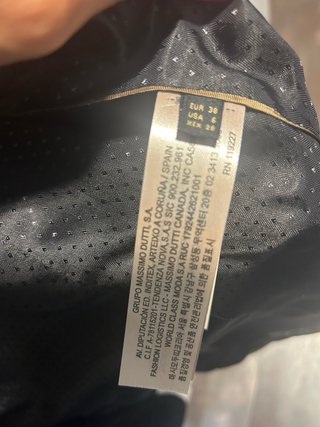 Americana Terciopelo Negra Massimo Dutti