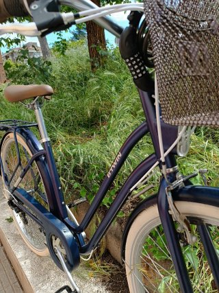 Bicicleta Urbana Btwin Azul