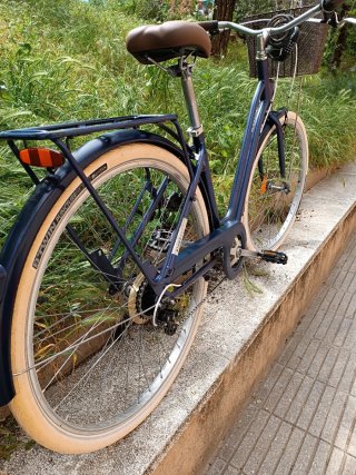 Bicicleta Urbana Btwin Azul