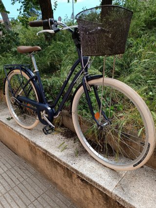 Bicicleta Urbana Btwin Azul
