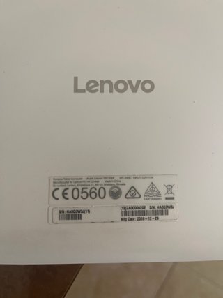 Tablet Lenovo Blanca