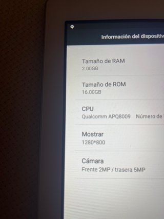 Tablet Lenovo Blanca