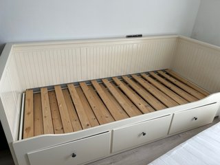 Cama Diván Blanca Hemmes Ikea cajones y colchones