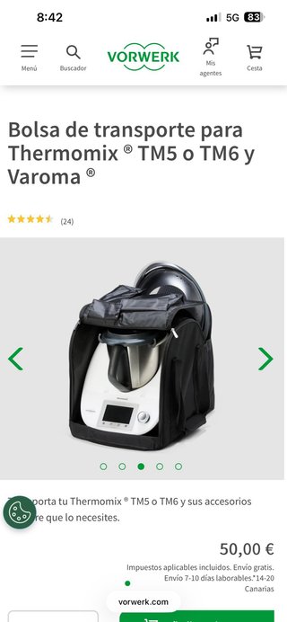Bolsa Transporte Thermomix TM5/TM6