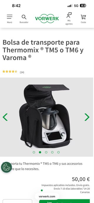 Bolsa Transporte Thermomix TM5/TM6