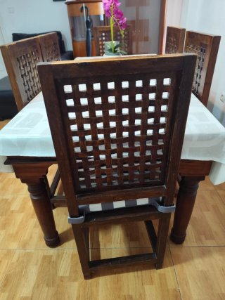 Comedor 6 sillas madera maciza