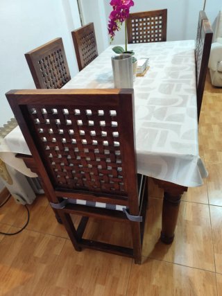 Comedor 6 sillas madera maciza