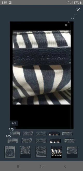 Bolso ZARA Negro Polipiel Grande