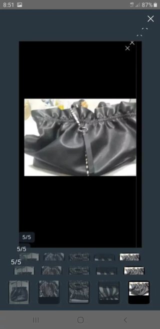 Bolso ZARA Negro Polipiel Grande