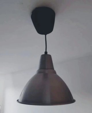 Lámpara colgante inox 25 cm