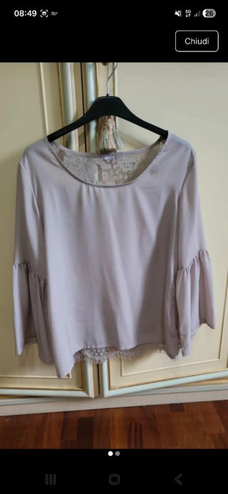 Completo top gonna Yamamay pizzo tortora chiaro